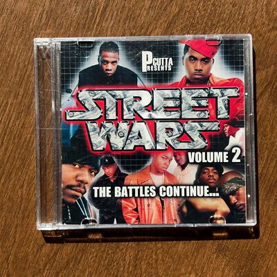 P-Cutta Street Wars Volume 2 Promo CD Mixtape Near Mint/Mint Mobb Deep Jay-Z NAS Foto 1 de 3