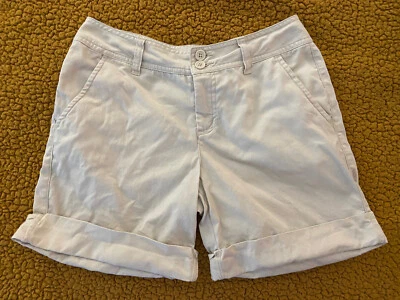 Limited Too Girls Size 14 Khaki ( 26" W x 6" inseam ) Beige Shorts with Pockets - Image 1 of 4