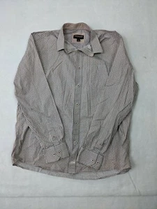 Camicia uomo Johnston Murphy taglia L arancione blu cotone - Foto 1 di 7