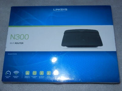New no warranty Linksys N300 E1200 WiFi Router wi-fi n 300 e 1200 wireless-N - Image 1 of 4