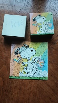 Vintage Snoopy Mini Puzzle Have a Rainbow Day Springbok Peanuts. Complete. - Image 1 of 4