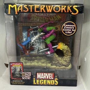 MARVEL LEGENDS MASTERWORKS SPIDER-MAN VS GREEN GOBLIN NUOVO CON SCATOLA VHTF - Foto 1 di 14