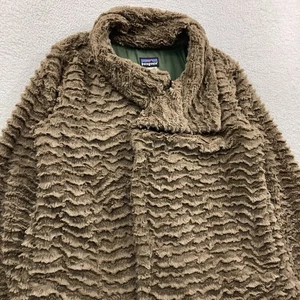 Patagonia Pelage Jacket Women Medium Cardamom Brown Curly High Pile Fleece 28230 - Bild 1 von 8