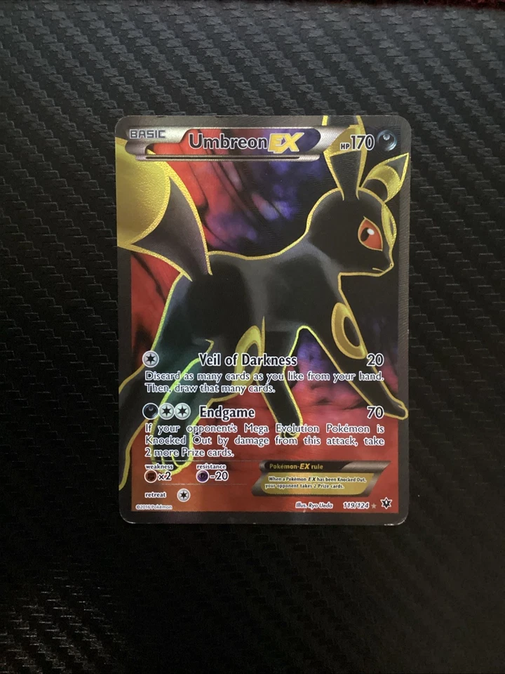 Tarjeta Pokémon Umbreon EX (Arte Completo) 119/124 Ultra Rara XY - Fates Collide MP Foto 1 de 4