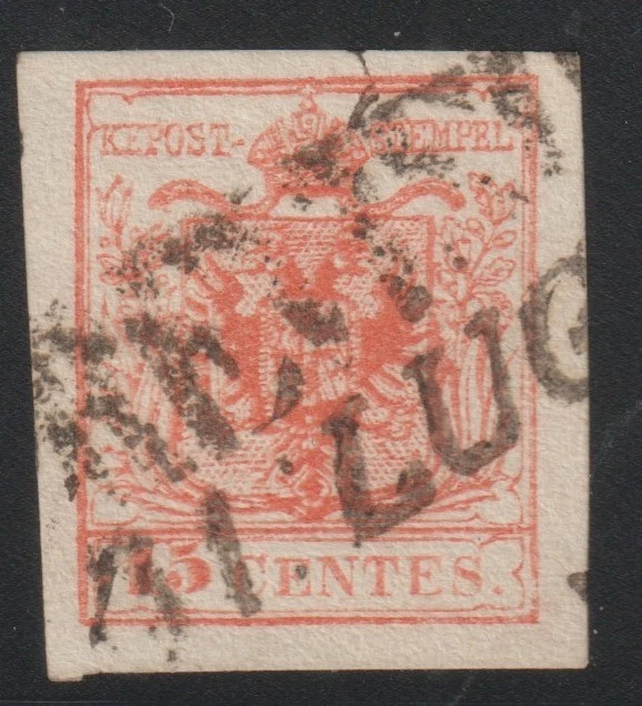 ANTICHI STATI LOMBARDO -VENETO 15 CENT TREVISO   RIF 2202 - Immagine 1 di 1