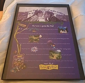 Secret Paths Im The Forest Purple Moon CD-ROM Print Ad 1997 Framed 8.5X11  - Picture 1 of 1