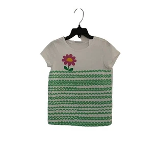Hanna Andersson Graphic Tee White/Firefly Green 110 CM - Picture 1 of 4