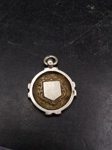 Llavero de reloj de plata vintage/antiguo totalmente sellado - Imagen 1 de 4