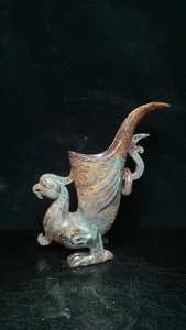 Cristal antiguo chino hecho a mano de alta calidad * Fénix * copa de vino A - Imagen 1 de 7