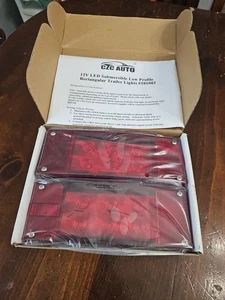  2PCS 12V LED Submersible Low Profile Rectangular Trailer Lights - Bild 1 von 1