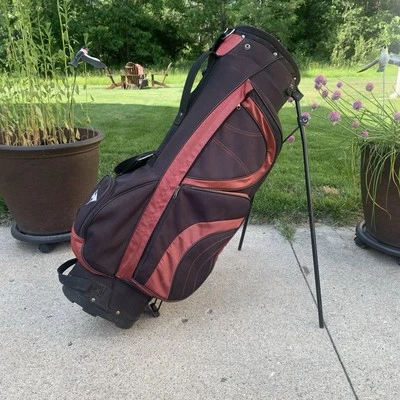 Dunlop Stand Bag 5-way Black Maroon - Image 1 of 4