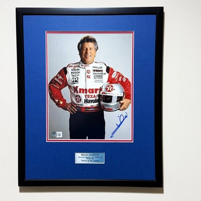 MARIO ANDRETTI Signed 8x10 Photo-Racing Legend-Hall of Fame-Beckett - Image 1 of 4