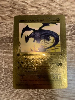 Shining Charizard 107/105 Gold 1st edition ULTRA rare pokemon card!! - Image 1 of 2