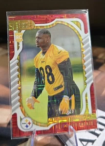2022 Absolute DeMarvin Leal Steelers RC Rookie Red Mojo #/499 - Bild 1 von 4
