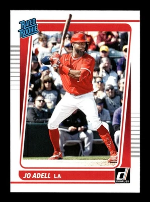 2021 Panini Donruss Rated Rookie #33 Jo Adell - LA Angels - Image 1 of 2