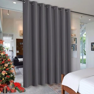 Verdunkelung Raumteiler Vorhänge Sichtschutz Loft Sichtschutz Verstellbar Decke zu Boden... - Bild 1 von 9
