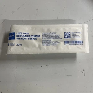 1 Medline Disposable Syringe 20 mL Luer Lock Sterile SYR120010 - EXP: 4/30/27 - Picture 1 of 3