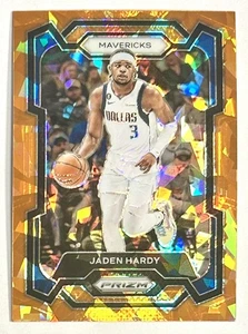 2023-24 Prizm Jaden Hardy arancione ghiaccio rotto Prizm rifrattore SP #21 Dallas Mavs - Foto 1 di 12