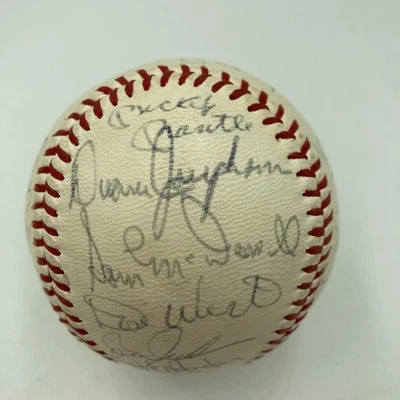 1968 All Star Game Team Signed Baseball With Mickey Mantle JSA COA - Image 1 of 4