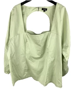New Maree Por Toi Shirt Plus Size Womens 24 Green Top - Picture 1 of 9