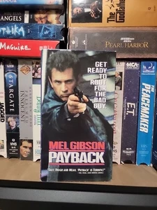 Payback VHS 1999 Mel Gibson - Blue Tape- Good Condition - Imagen 1 de 3
