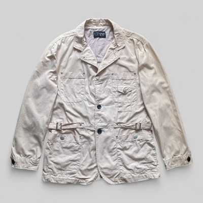 Casaco esportivo Armani Jeans vintage masculino algodão marfim vários bolsos – Tamanho XL - Imagem 1 de 4