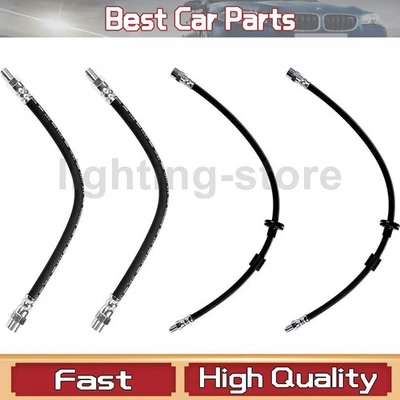 Гидравлический шланг переднего заднего тормоза подходит для Mercedes-Benz 1992-1993 300SD 4 шт. - Изображение 1 из 4