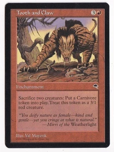 Dente e Artiglio #210 (NM) Tempest TMP Magic MTG - Foto 1 di 2