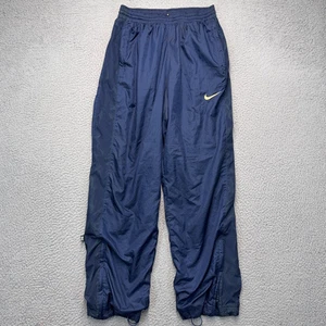 Nike Pantalone Giacca a Vento Uomo Blu Medio 28x29 Basket Sportivo Foderato Y2K Retrò - Foto 1 di 13