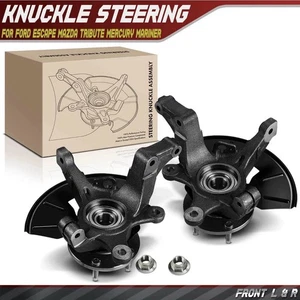 2Pcs Front LH & RH Steering Knuckle & Wheel Hub Bearing Assembly for Ford Escape - Bild 1 von 3