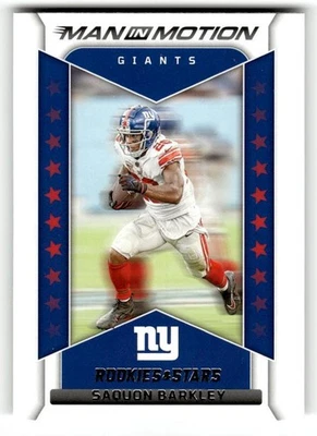 2022 Panini Rookies & Stars #MM-10 Saquon Barkley Man In Motion - Image 1 of 2