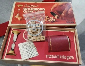 Vintage Scrabble Crossword Cubes Game 1976 Complete- Selchow & Righter Company - Picture 1 of 11