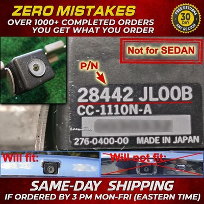 ✅2014 2015 Infiniti Q60 3,7 L cámara de visión trasera asistencia de reversa maletero OEM Foto 1 de 4