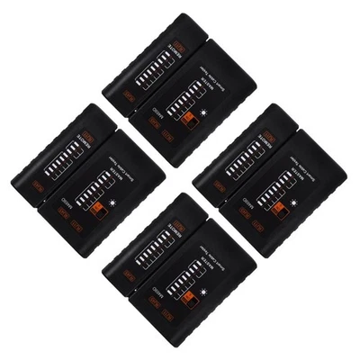  4 Pieces Lan Kabel Prüfgerät Netzwerkkabel Tester Netzwerkkabeltester - Bild 1 von 4