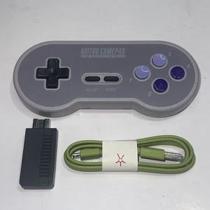 8Bitdo SN30 2.4G Wireless Gamepad For SNES Classic Edition Mini SFC Mini Tested - Picture 1 of 4