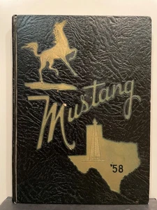 ANDREWS HIGH SCHOOL, TEXAS 1958 ANNUAL "MUSTANG '58" TRACK STATE CHAMPS!! - Picture 1 of 4
