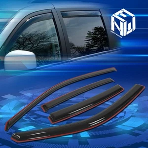 For 11-23 Dodge Charger Black In-Channel Window Visors Sun Rain Deflector 4Pcs - Picture 1 of 5