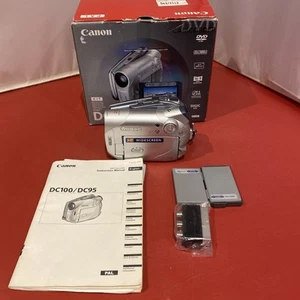 Canon DC100 Camcorder DVD-R/RW Video Camera, Manual - Boxed - Picture 1 of 13