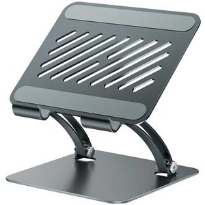 Tablet Holder Stand Dual Rod Adjustable Aluminum Desktop Compatible - Afbeelding 1 van 6