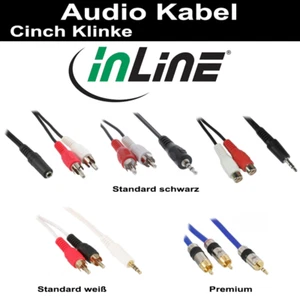 InLine® Cinch/Klinke Audiokabel, div. Anschlüsse und Längen Premium Standard - Bild 1 von 6