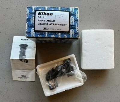 Nikon DR-3 Right Angle Viewfinder Attachment for Nikon Film SLR New In Box - Image 1 of 4