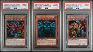 YuGiOh Complete Egyptian God Card Set SBCB-EN20 Secret Rare 1st Edition PSA 10 - Picture 1 of 1
