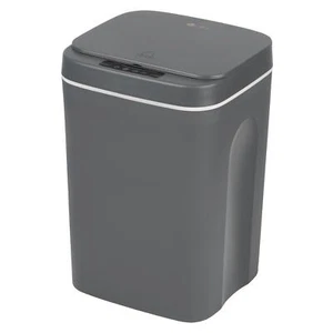 16L Motion Sensor Bin Smart Trash Can Automatic Waste Bin Trashcan - Grey - Picture 1 of 4