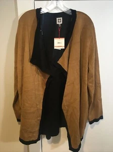 Anne Klein Plus Size Collared Cardigan 1010 - Picture 1 of 8