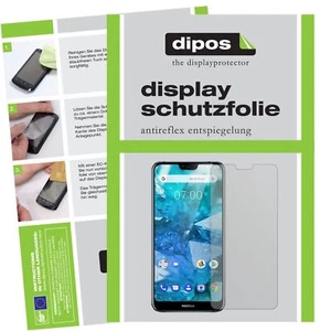 3+3x Pantalla para Nokia X7 (2018) Protector de protectores mate dipos - Imagen 1 de 6