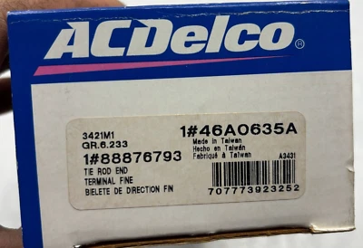 ACDelco 46A0635A Steering Tie Rod End🔔 - Image 1 of 4