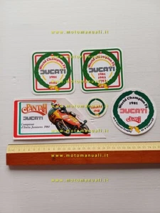 Ducati Lot 5 Original Pantah Werbeaufkleber 1980-83 Factory Sticker - Bild 1 von 2