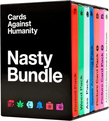 Cards Against Humanity: Nasty Bundle • 6 Themed Packs + 10 New Cards