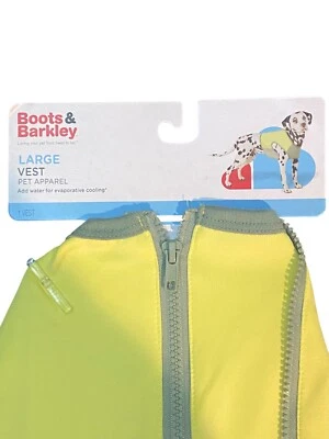 Boots & Barkley Spacer & Mesh Cooling Pet Vest Yellow/green Choose Your Size - Image 1 of 3