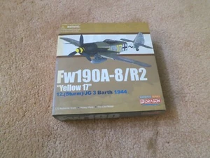 DRAGON WINGS 1:72 Warbird Series Fw190A-8/R2 Diecast NUEVO Amarillo 17 12.Sturm/JG3 - Imagen 1 de 12